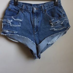 Liz Claiborne Custom Cut Distress Denim